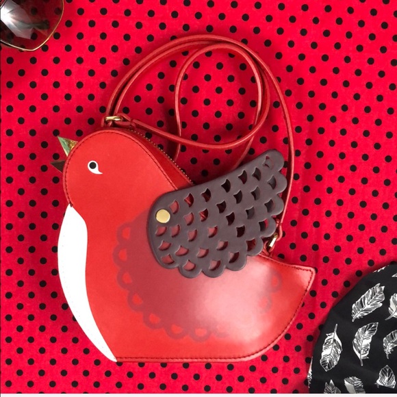 kate spade Handbags - ♠️ Kate Spade Red Bird Ooh La La Crossbody ♠️